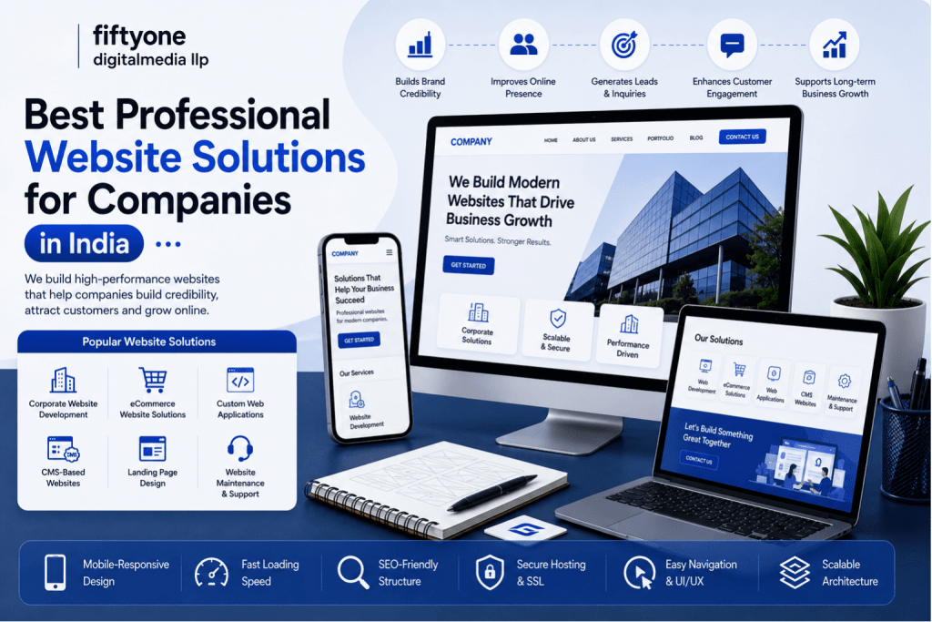 Best Professional Website Solutions for Companies in India