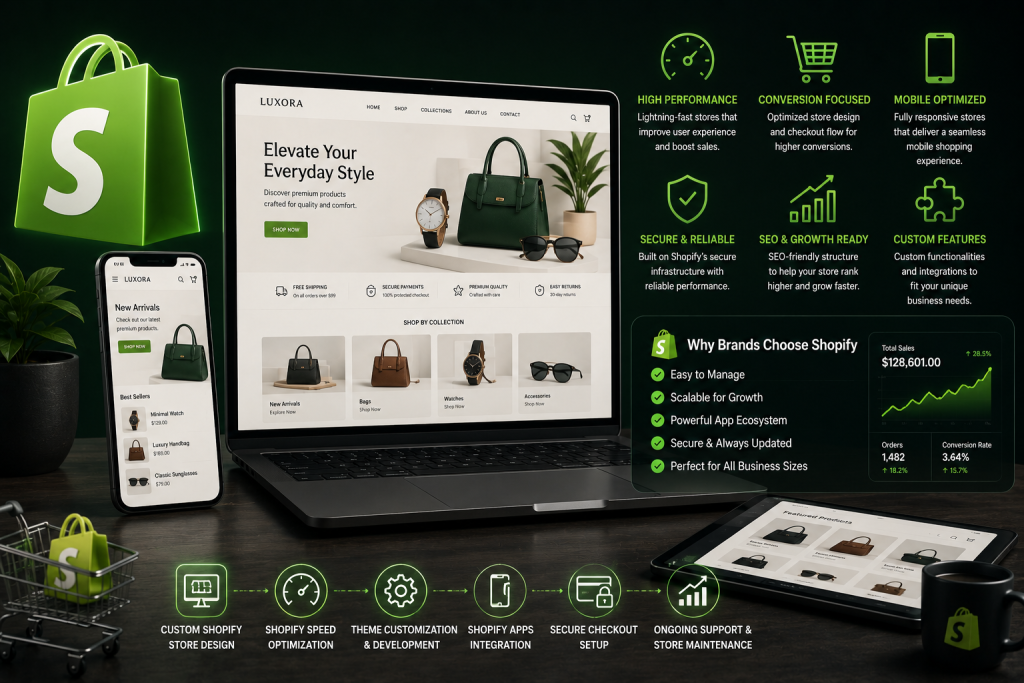 Shopify Development Services for Ecommerce Brands