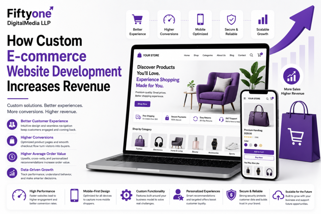 How Custom E-commerce Website Development Increases Revenue