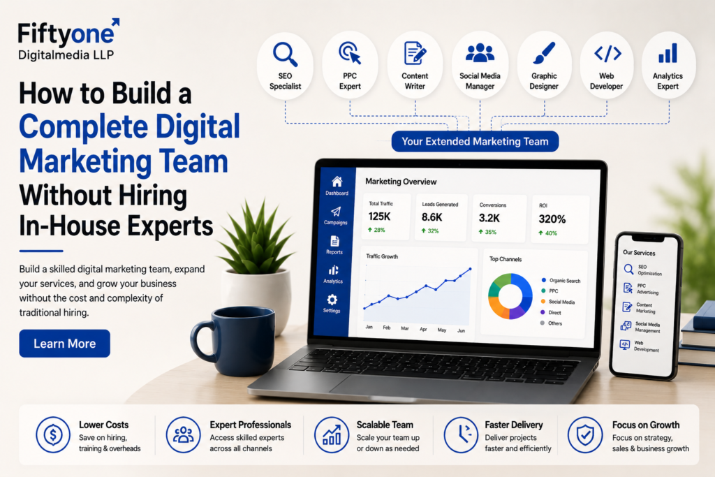 How to Build a Complete Digital Marketing Team Without Hiring In-House Experts
