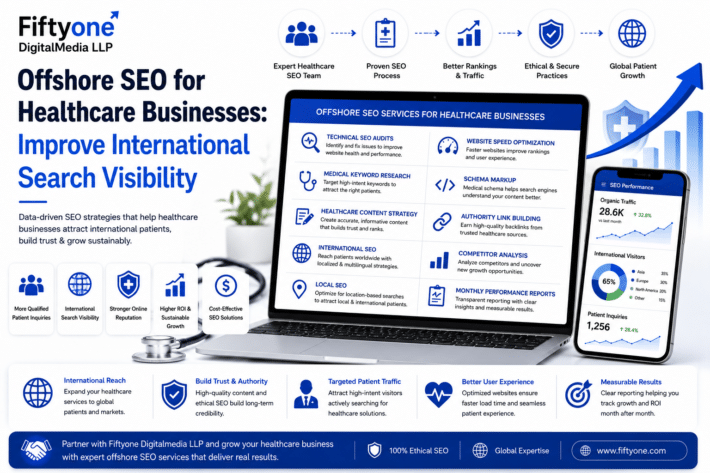 How Offshore SEO Helps B2B Companies Generate Qualified Leads Introduction Generating qualified leads has become one of the biggest challenges for B2B companies. Decision-makers no longer rely only on referrals, networking events, or cold outreach to find service providers. Instead, they research solutions online, compare vendors, read case studies, and evaluate businesses before making contact. If your company is not visible during this research phase, you risk losing valuable opportunities to competitors with stronger online visibility. Search Engine Optimization (SEO) has become one of the most effective ways to attract high-intent B2B buyers because it places your business in front of prospects actively searching for solutions. However, building and managing an in-house SEO team requires experienced professionals, advanced tools, and continuous optimization, making it a significant investment for many organizations. This is where offshore SEO creates a competitive advantage. By partnering with Fiftyone Digitalmedia LLP, B2B companies gain access to experienced SEO specialists who develop customized strategies focused on attracting qualified leads rather than simply increasing website traffic. A structured offshore SEO approach helps businesses improve search visibility, generate high-quality inquiries, and build a predictable pipeline of organic leads. Companies that invest in long-term SEO today position themselves for sustainable business growth while reducing dependence on expensive paid advertising campaigns. Why Qualified Leads Matter More Than Website Traffic Many businesses measure SEO success by the amount of traffic their website receives. While traffic is important, it only delivers value when visitors are genuinely interested in your products or services. For B2B companies, attracting decision-makers is far more valuable than attracting thousands of unrelated visitors. A procurement manager searching for an enterprise software provider or a manufacturing company looking for a logistics partner has much stronger purchase intent than someone casually browsing online. SEO helps attract visitors who are already searching for business solutions, increasing the likelihood of meaningful conversations, proposals, and long-term partnerships. The advantages include: Better lead quality Higher conversion rates Lower customer acquisition costs Increased sales opportunities Long-term organic growth Stronger brand authority Improved return on investment Sustainable business development At Fiftyone Digitalmedia LLP, every offshore SEO strategy is designed to focus on commercial search intent rather than vanity traffic metrics. What Is Offshore SEO for B2B Companies? Offshore SEO refers to outsourcing search engine optimization activities to a dedicated team located in another country. Instead of recruiting multiple SEO professionals internally, businesses partner with experienced specialists who manage every aspect of search optimization. Typical offshore SEO services include: Technical SEO audits Competitor analysis Commercial keyword research On-page optimization Content strategy Link building Website performance improvements Local SEO International SEO Monthly reporting This approach provides businesses with specialized expertise while significantly reducing operational costs. Understanding the B2B Buying Journey Unlike B2C customers, B2B buyers rarely make immediate purchasing decisions. They usually spend weeks or even months researching solutions before contacting a vendor. The buying journey often includes: Awareness Stage Potential customers recognize a business problem and begin searching for educational information. Example searches: Best CRM software Digital transformation strategy Manufacturing automation solutions Consideration Stage Buyers compare different service providers and evaluate available options. Example searches: Best offshore SEO company B2B marketing agency Enterprise SEO services Decision Stage The buyer is ready to contact a provider. Example searches: Offshore SEO pricing Dedicated SEO team SEO agency consultation An effective offshore SEO strategy creates content for every stage of this journey, ensuring your business remains visible throughout the buying process. Commercial Keyword Research Drives Qualified Leads Not every keyword produces valuable business opportunities. Successful B2B SEO focuses on commercial search intent instead of informational traffic alone. Examples include: Enterprise SEO services Offshore SEO company B2B lead generation agency Technical SEO experts White Label SEO provider SEO outsourcing company Dedicated SEO team Digital marketing partner International SEO services Offshore digital marketing company Targeting these keywords attracts businesses actively searching for professional services rather than casual website visitors. Organizations looking to strengthen their outsourcing strategy can also explore Dedicated SEO Team vs In-House SEO: Which Is Better for Growing Businesses? before deciding on the most effective growth model. Build Landing Pages That Convert Visitors into Leads Many B2B websites lose potential clients because their landing pages are designed only to provide information rather than encourage action. Every service page should include: Clear value proposition Industry expertise Business benefits Case studies Client testimonials Frequently Asked Questions Strong calls to action Contact forms Consultation requests Trust signals Optimized landing pages increase conversion rates while improving search visibility for commercial keywords. Technical SEO Improves Search Visibility A technically optimized website provides the foundation for every successful SEO campaign. Essential technical improvements include: Website speed optimization Core Web Vitals Mobile responsiveness XML Sitemap Schema Markup Secure HTTPS Canonical tags Crawl error fixes Structured Data Internal linking Image optimization Clean URL structure At Fiftyone Digitalmedia LLP, every B2B SEO campaign begins with a detailed technical audit to identify issues that limit search performance and lead generation. Content Marketing Builds Trust Before Sales Conversations B2B buyers rarely contact a company after reading a single webpage. They usually consume multiple pieces of content before making a decision. Publishing valuable resources helps establish authority and builds confidence in your expertise. Useful content includes: Industry guides Case studies Whitepapers Comparison articles Research reports Solution pages ROI calculators FAQs Trend analysis Best practices Educational content supports every stage of the buyer journey while improving rankings for hundreds of long-tail keywords. Businesses planning to scale internationally should also read Offshore SEO for Healthcare Businesses: Improve International Search Visibility to understand how industry-focused SEO strategies drive long-term growth. Build Authority with Strategic Link Building High-quality backlinks remain one of the strongest ranking factors in Google's algorithm. For B2B companies, earning links from trusted business websites, industry publications, and authoritative resources improves both search visibility and brand credibility. Instead of focusing on backlink quantity, businesses should prioritize earning relevant and trustworthy links. Effective B2B link-building strategies include: Industry directories Business associations Guest posting Digital PR campaigns Case study publications Partner website links Resource page outreach Research reports Industry interviews Business podcasts At Fiftyone Digitalmedia LLP, every backlink strategy focuses on quality, relevance, and long-term authority instead of risky shortcut techniques that can negatively impact rankings. Use SEO Data to Improve Lead Quality Generating leads is only the first step. Understanding how those leads interact with your website helps improve future SEO campaigns. Businesses should regularly analyze: Highest-converting landing pages Keywords generating inquiries Organic conversion rates User behavior Average session duration Exit pages Contact form submissions Consultation requests Geographic locations Returning visitors By studying these metrics, companies can continuously improve content, optimize conversion paths, and increase lead quality over time. Fiftyone Digitalmedia LLP provides detailed monthly reporting that allows businesses to understand exactly how SEO contributes to measurable business growth. Align SEO with Your Sales Funnel One of the biggest mistakes B2B companies make is treating SEO and sales as separate functions. In reality, SEO should support every stage of the sales process. For example: Top of Funnel Educational blogs answer industry questions and attract new visitors. Middle of Funnel Comparison pages, solution guides, and case studies help buyers evaluate different options. Bottom of Funnel Service pages, pricing information, consultation forms, and client success stories encourage prospects to contact your business. When SEO content aligns with the sales funnel, businesses generate not only more traffic but also higher-quality opportunities. Common Mistakes That Reduce Qualified Lead Generation Many businesses invest in SEO but fail to generate meaningful inquiries because their strategy focuses only on rankings instead of business outcomes. Some of the most common mistakes include: Targeting broad keywords without commercial intent Publishing low-quality content Ignoring technical SEO Weak service pages Slow website performance Missing internal linking Poor call-to-action placement Inconsistent content publishing Ignoring analytics Building low-quality backlinks Avoiding these issues helps businesses attract decision-makers who are genuinely interested in their services. Organizations looking to outsource SEO successfully should also read How to Evaluate an Offshore SEO Company Before Signing a Contract before selecting a long-term SEO partner. Why Businesses Choose Fiftyone Digitalmedia LLP Every B2B company has different objectives, sales cycles, and customer acquisition challenges. A generic SEO campaign rarely delivers meaningful business results. That is why Fiftyone Digitalmedia LLP develops customized offshore SEO strategies based on each client's industry, target audience, and commercial goals. Our offshore SEO services include: Technical SEO Audits Commercial Keyword Research B2B Content Marketing Landing Page Optimization International SEO Authority Link Building Website Performance Optimization Competitor Analysis Monthly SEO Reporting Continuous SEO Growth Strategy Rather than focusing only on rankings, Fiftyone Digitalmedia LLP helps businesses generate qualified leads, improve conversion rates, and build long-term organic growth that supports measurable business success. Why Offshore SEO Delivers Better Long-Term ROI Unlike paid advertising, SEO continues generating leads long after optimization work has been completed. Every optimized landing page, educational blog, technical improvement, and quality backlink strengthens your website's authority and improves its ability to attract future customers. As organic visibility grows, businesses reduce dependence on paid advertising while creating a predictable source of qualified B2B inquiries. For companies planning sustainable growth, offshore SEO becomes a long-term investment rather than a short-term marketing expense. Frequently Asked Questions What is offshore SEO for B2B companies? Offshore SEO is the process of outsourcing search engine optimization to an experienced SEO company that helps businesses improve rankings, attract qualified prospects, and generate long-term organic leads. How does SEO generate qualified B2B leads? SEO targets buyers actively searching for products or services. By optimizing commercial keywords and creating valuable content, businesses attract decision-makers who are already interested in their solutions. Is offshore SEO suitable for small B2B businesses? Yes. Offshore SEO provides access to experienced specialists without the cost of building a complete in-house SEO department, making it suitable for businesses of all sizes. How long does offshore SEO take? Most businesses begin seeing measurable improvements within three to six months, depending on competition, website quality, and optimization efforts. Can offshore SEO replace paid advertising? SEO and paid advertising work best together. However, over time, a strong SEO strategy reduces dependence on paid campaigns by generating sustainable organic traffic and qualified leads. What industries benefit from offshore B2B SEO? Manufacturing, SaaS, healthcare, IT services, logistics, engineering, finance, consulting, legal services, and many other B2B industries can benefit from offshore SEO strategies. Conclusion Today's B2B buyers complete a significant portion of their purchasing journey before ever contacting a business. Companies that fail to appear in relevant search results lose valuable opportunities to competitors with stronger online visibility. Offshore SEO provides businesses with access to experienced specialists, advanced optimization strategies, and scalable digital marketing support without the expense of maintaining a large internal SEO team. By focusing on commercial keywords, technical optimization, content marketing, and authority building, businesses can consistently attract qualified leads that convert into long-term customers. Partnering with an experienced offshore SEO provider enables companies to improve search visibility, strengthen brand authority, and build a reliable pipeline of organic business opportunities. Ready to Generate More Qualified B2B Leads? If your business wants to attract decision-makers, improve organic visibility, and generate high-quality leads, Fiftyone Digitalmedia LLP is ready to help. Our experienced offshore SEO specialists create customized strategies designed to increase qualified inquiries, improve search rankings, and deliver measurable long-term business growth. Contact Fiftyone Digitalmedia LLP today and discover how offshore SEO can become one of your most profitable lead-generation channels.