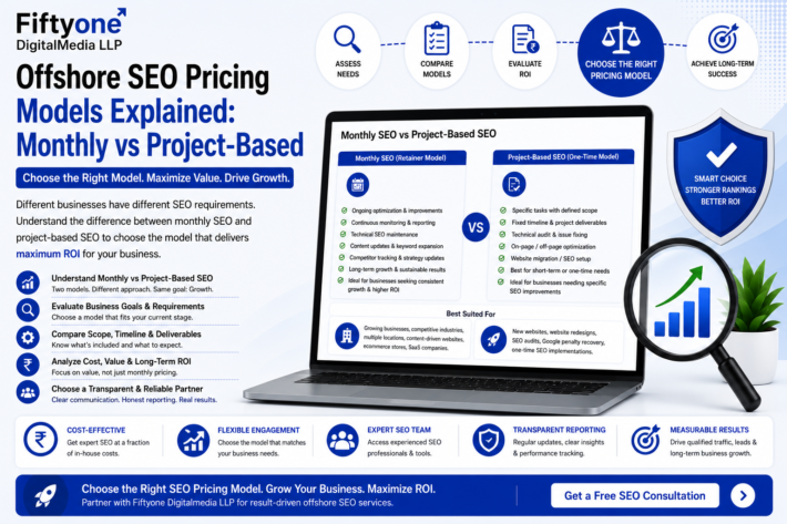 Offshore SEO Pricing Models Explained: Monthly vs Project-Based