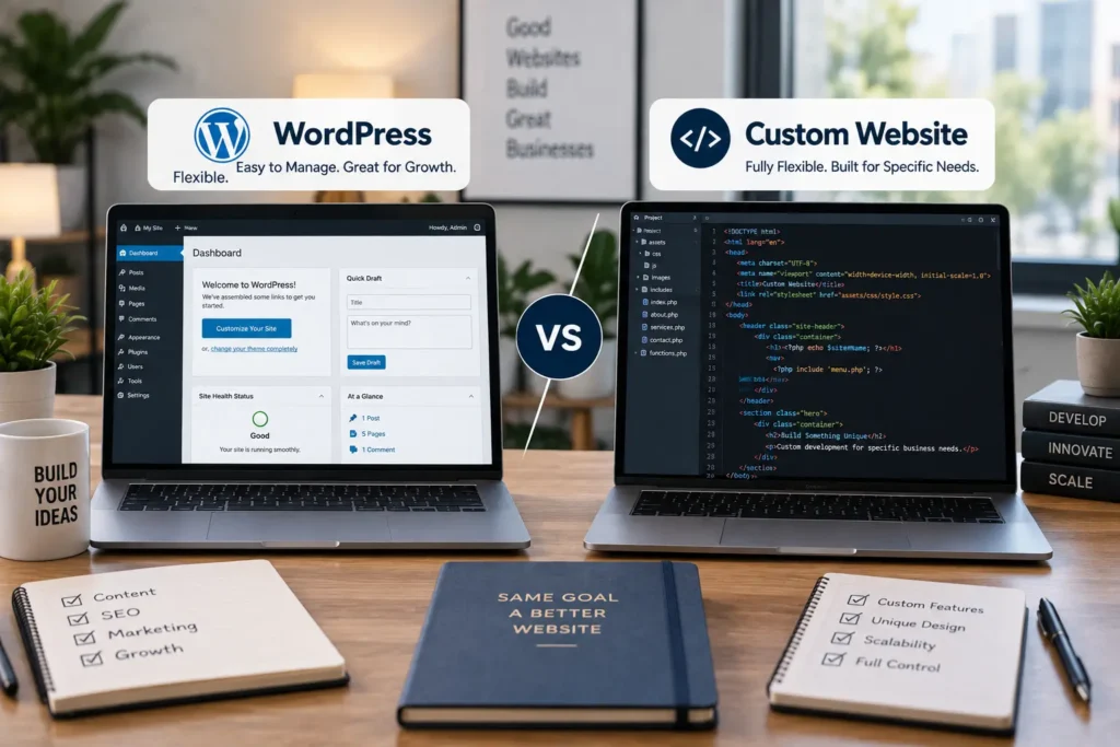 WordPress vs Custom Website: Which Is Better