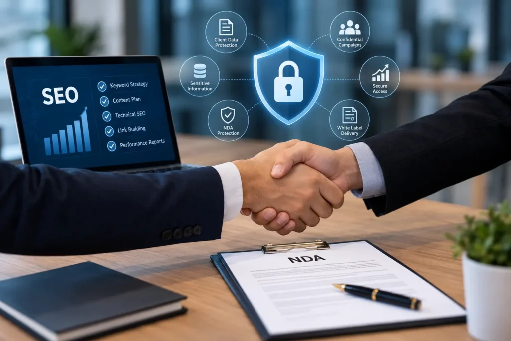 NDA-Protected SEO Agency: How White Label Partnerships Protect Client Data and Campaigns