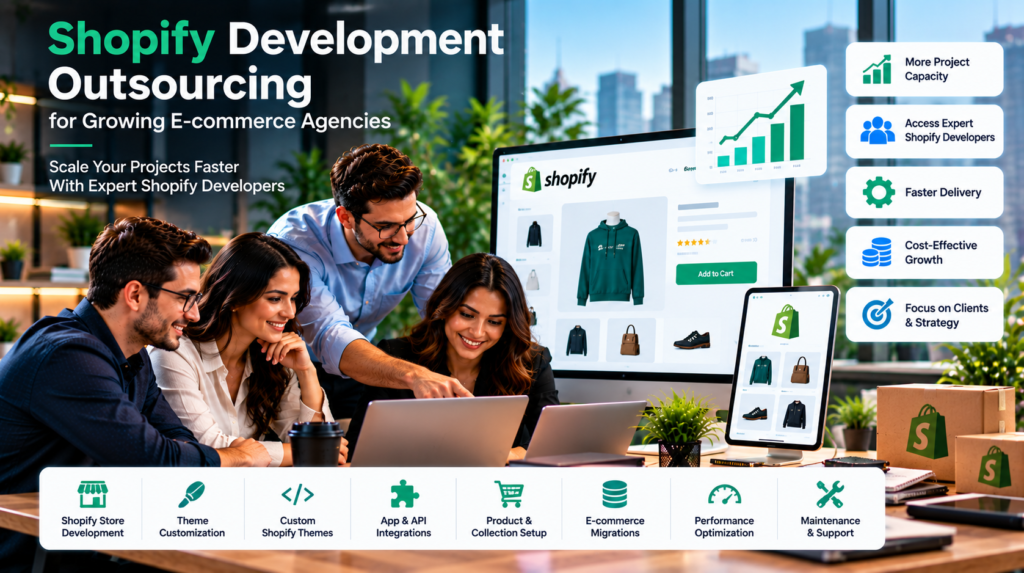 Shopify Development Outsourcing for Growing E-commerce Agencies